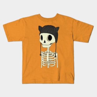 Skeleton Kitty Kids T-Shirt